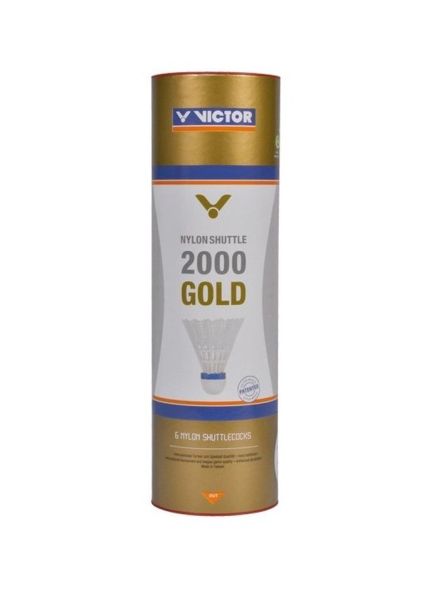 Badminton loptice Victor 2000 Gold 6P - yellow