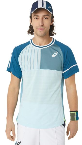 Meeste T-särk Asics Match Short Sleeve Top - aquamarine