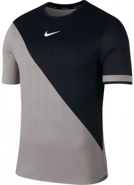  Koszulka Tenisowa Nike Zonal Challenger Crew - atmosphere grey/black