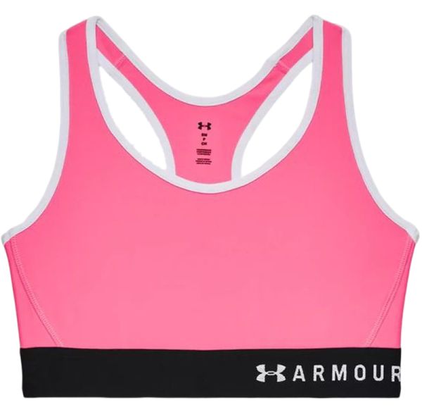 Women's bra Under Armour Mid Keyhole Bra - neon pink