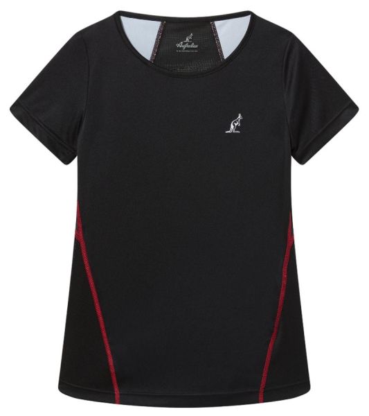 Damen T-Shirt Australian Tennis Crew Ace - Schwarz