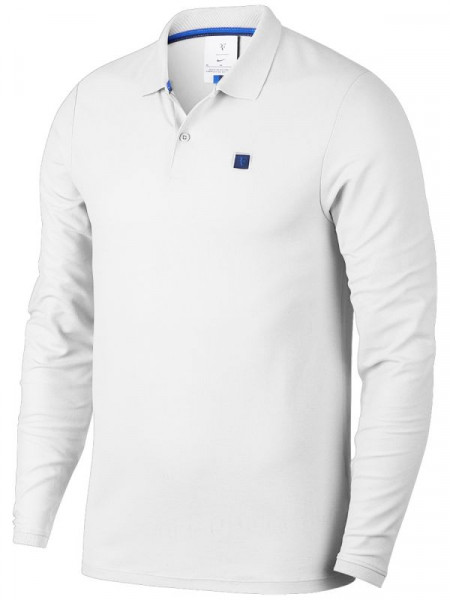  Nike RF Long Sleeve Polo - white