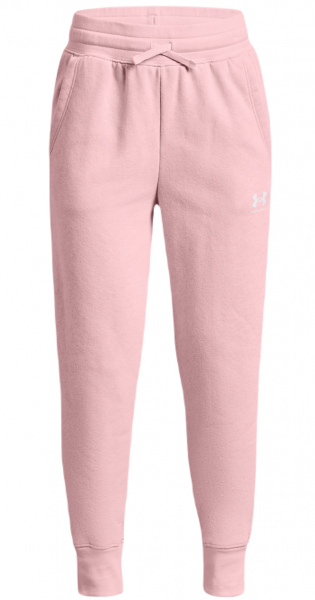 Spodnie dziewczęce Under Armour Girls UA Rival Fleece LU Joggers - prime pink/white