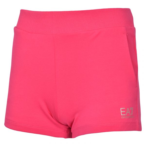 Šortai mergaitėms EA7 Girls Jersey Shorts - raspberry sor