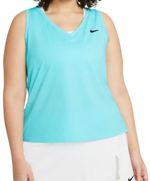 Marškinėliai moterims Nike Court Dri-Fit Victory Tank Plus Line W - copa/white/black