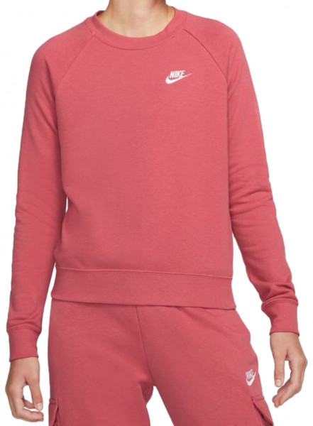 Ženski sportski pulover Nike Essential Crew Fleece - arched pink/white