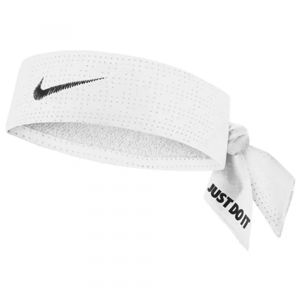 Tennise bandanarätik Nike Dri-Fit Head Tie Terry - white/black