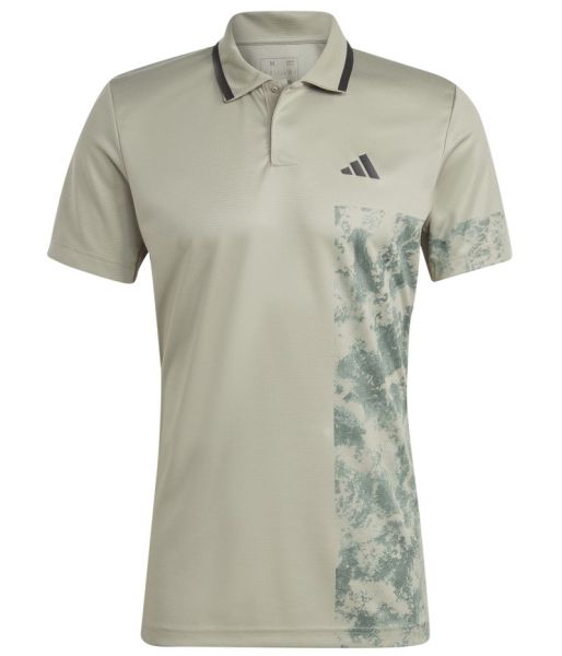 Męskie polo tenisowe Adidas Paris Tennis Heat.Rdy Freelift Polo Shirt - silver pebble