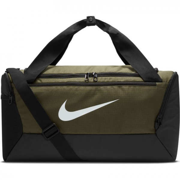 Torba sportowa Nike Brasilia Small Duffel - cargo khaki/black/white