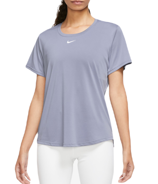 Marškinėliai moterims Nike Dri-FIT One Short Sleeve Standard Fit Top - indigo haze/white