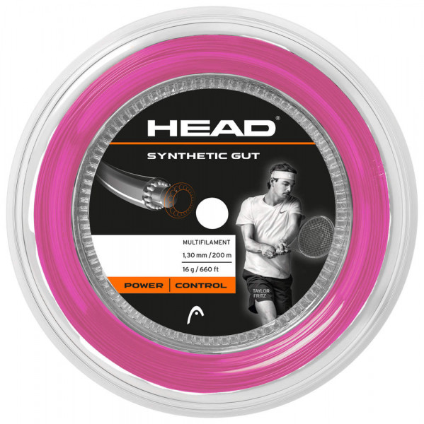 Tennis-Saiten Head Synthetic Gut (200 m) - pink