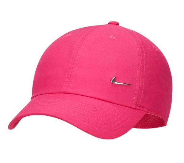Șapcă Nike Dri-Fit Club Unstructured Metal Swoosh Cap - fireberry/metallic silver