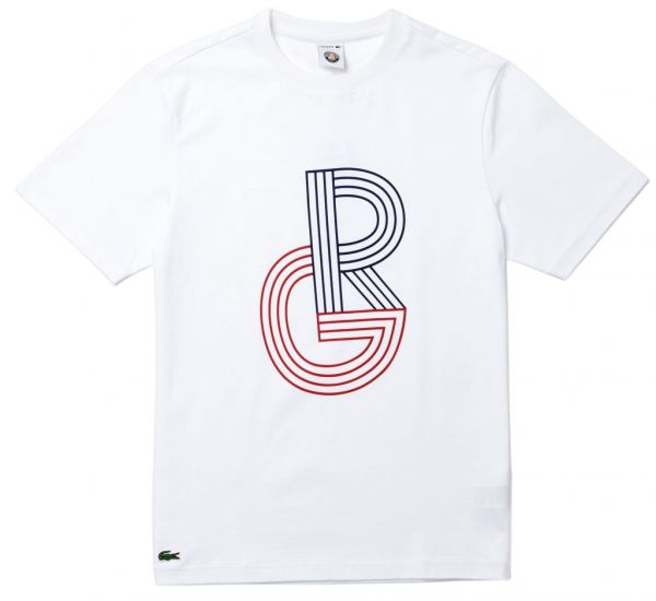 Herren Tennis-T-Shirt Lacoste SPORT Short Sleeve T-Shirt RG - white