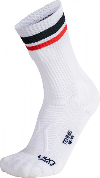 Socks UYN Tennis Socks 1P - white/black/red