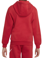 Dječji sportski pulover Nike Club Fleece Full-Zip Hoodie - university red/white Dječji sportski pulover Nike Club Fleece Full-Zip Hoodie - university red/white