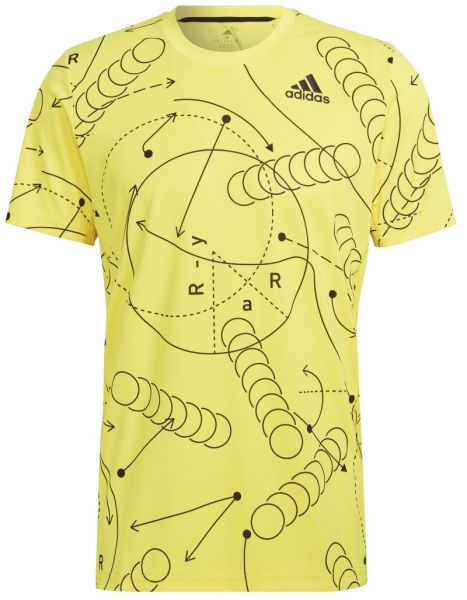  Adidas Club Graphic T-shirt - yellow