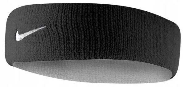 Frottee Stirnband Nike Dri-Fit Headband Home And Away- black/base grey