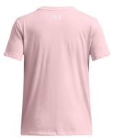 Koszulka dziewczęca Under Armour Girls' Big Logo Short Sleeve - Różowy Koszulka dziewczęca Under Armour Girls' Big Logo Short Sleeve - Różowy