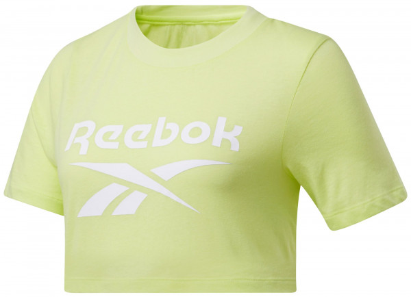 Damski T-shirt Reebok Identity Crop Tee W - semi energy glow