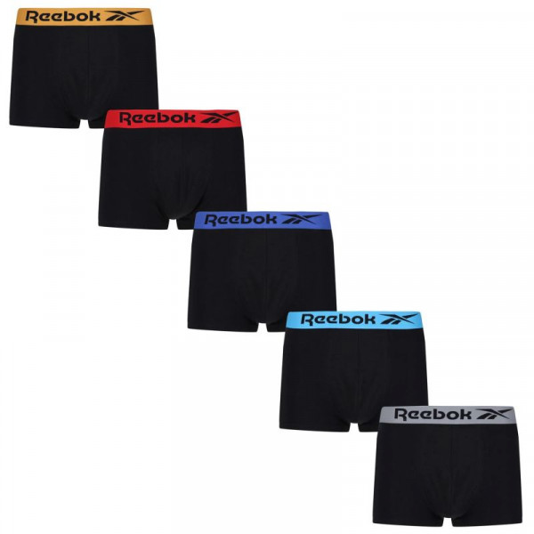  Reebok Sports Trunk JENKINS 5P - black with multicolor waistbands