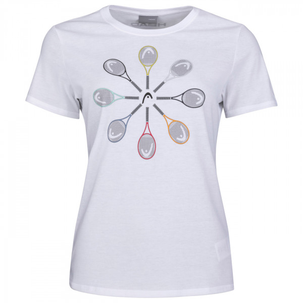 Marškinėliai mergaitėms Head Racquet T-Shirt G - white