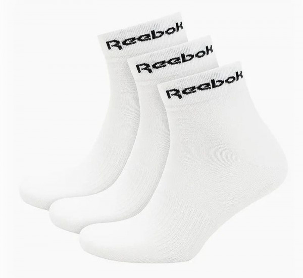 Reebok Act Core Ankle Sock 3P - white