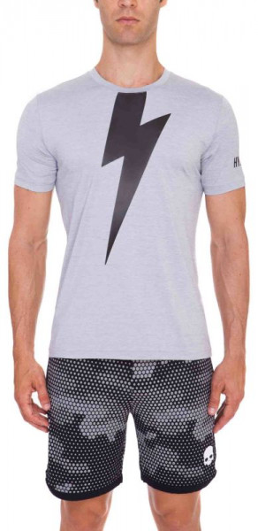 Męski T-Shirt Hydrogen Thunderbolt Tech T-Shirt - grey melange/black