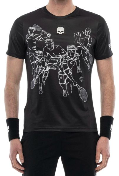 T-shirt da uomo Hydrogen Sketch Tech - Nero