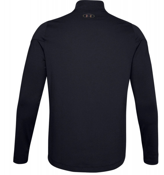 Herren Tennis-Langarm-T-Shirt Under Armour Rush ColdGear 2.0 Mock - black