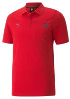 Herren Tennispoloshirt Puma Ferrari Style Polo - rosso corsa