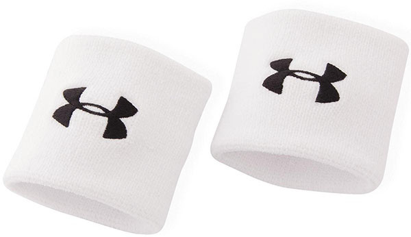 Aproces Under Armour Performance Wristbands - white/black