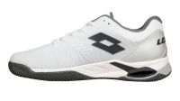Férfi cipők Lotto Mirage 100 II Clay - all white/asphalt/vapor gray Férfi cipők Lotto Mirage 100 II Clay - all white/asphalt/vapor gray