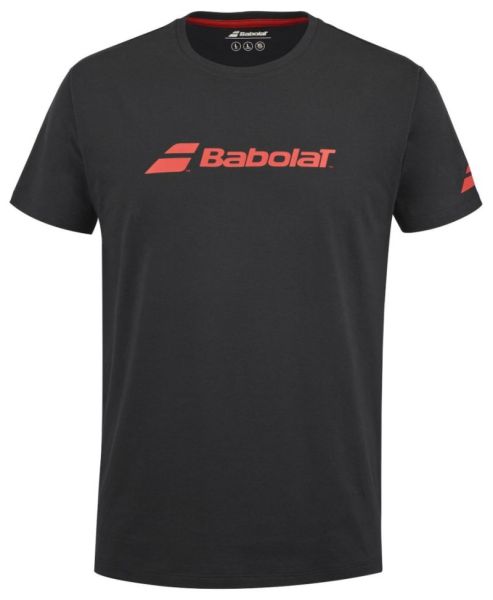 Herren Tennis-T-Shirt Babolat Exercise Tee Men - black/black