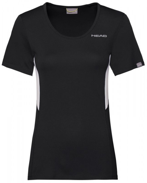 Marškinėliai moterims Head Club Tech T-Shirt W - black