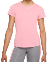 Nike One Dri-Fit SS Slim Top W - pink glaze/white
