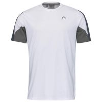 Tricouri băieți Head Club 22 Tech T-Shirt Boys - white/navy