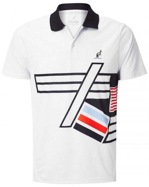 Polo marškinėliai vyrams Australian Polo Special Edition Tennis - bianco