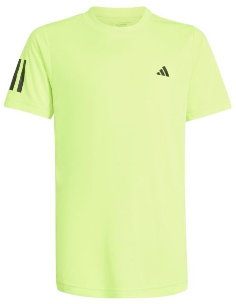 Marškinėliai berniukams Adidas Club 3 Stripes Tennis - Geltona