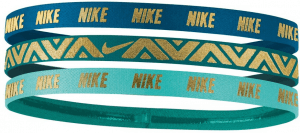  Nike Metallic Hairbands 3 pack - blue jay/blustery/light aqua