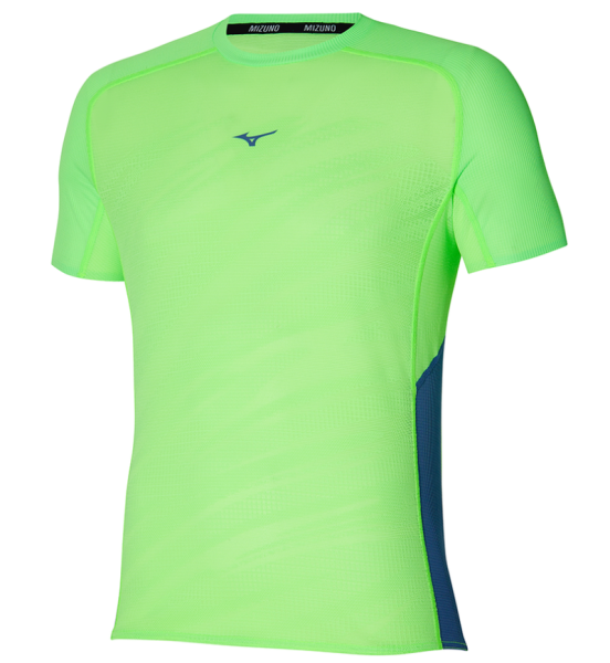 Herren Tennis-T-Shirt Mizuno Aero Tee - light green