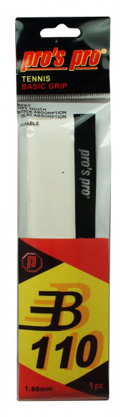 Tenisz markolat - csere Pro's Pro Basic Grip B 110 1P - white