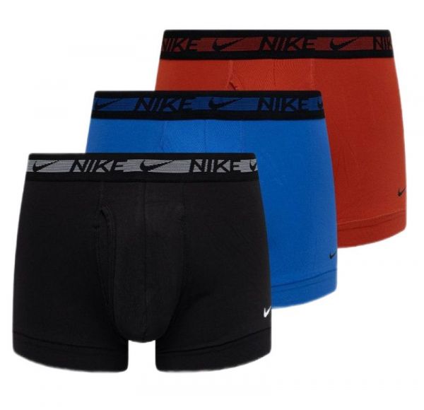 Herren Boxershorts Nike Everyday Dri-Fit Ultra Stretch Micro Trunk 3P - cinnabar/game royal/black