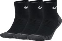 Zokni Nike Dry Cushioned Quarter 3P - black