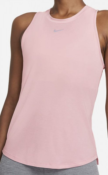  Nike Dri-FIT One Luxe Women's Standard Fit Tank - pink glaze/reflective silver