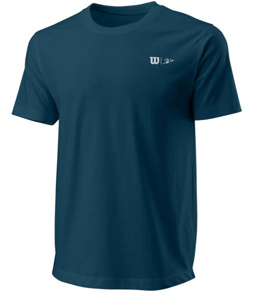 Męski T-Shirt Wilson Bela Signature Tech Tee M - maritime blue