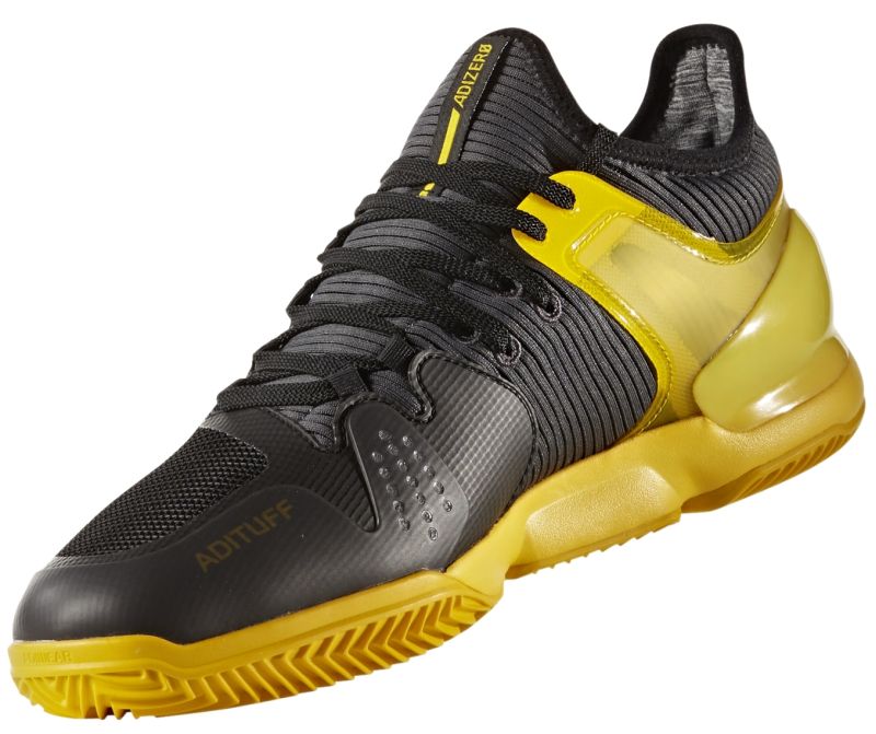 Adidas Adizero Ubersonic 2 Clay core black eqt yellow grey five Tennis Zone Tennis Shop