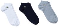 Calcetines de tenis  Lacoste SPORT Low-Cut Cotton Socks 3P - grey chine/navy blue/white