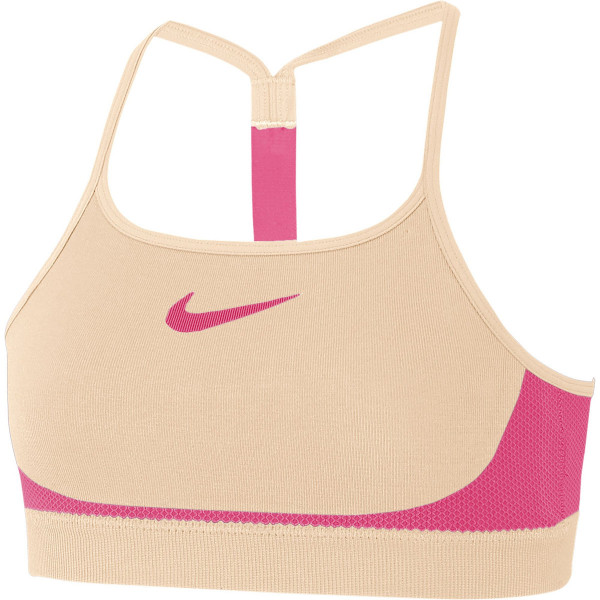  Nike Girls Sports Bra - crimson tint/racer pink