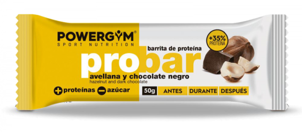 Barrita energética POWERGYM PROBAR - hazelnut and dark chocolate