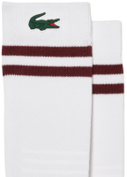 Șosete Lacoste Breathable Jersey Tennis Socks 1P - white/bordeaux Șosete Lacoste Breathable Jersey Tennis Socks 1P - white/bordeaux